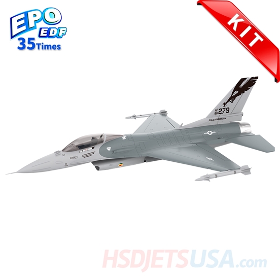 Picture of HSDJETS 105mmEDF F-16 Grey Colors KIT