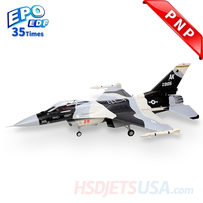 Picture of HSDJETS 105mmEDF F-16 Black and white Snow Camo Colors PNP 12S (Version 1)