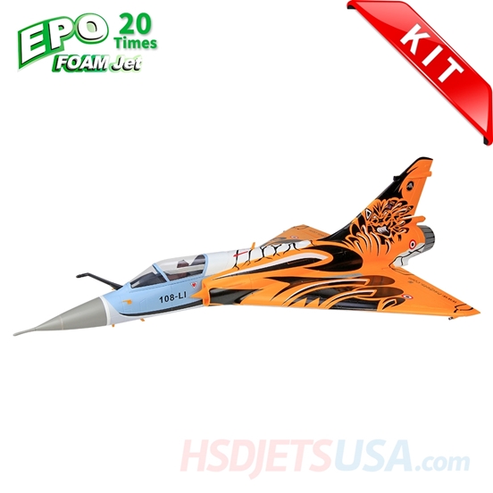 Picture of HSDJETS Mirage2000 Foam Turbine Tiger Colors KIT Vectoring