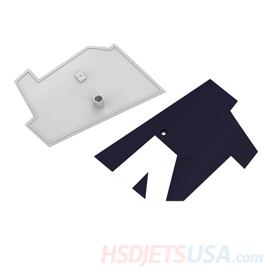Picture of HSDJETS T-33 Foam Turbine Thunderbird Colors landing gear baffle B left and right