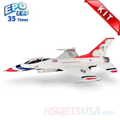 Picture of HSDJETS 105mmEDF F-16 Thunderbirds Colors KIT (Version 1)  SALE PRICE!