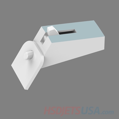 Picture of HSDJETS S-EDF 105mm F-16 white color Cockpit cover buckle**