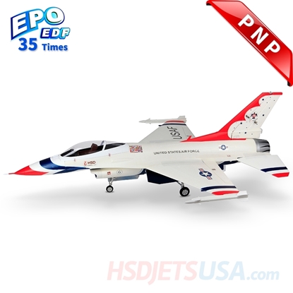 Picture of HSDJETS S-EDF 105mm HF-16 Thunderbirds Colors PNP 12S
