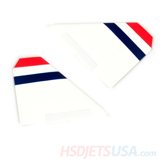 Picture of HSDJETS S-EDF 105mm HF-16 hunderbirds color left and right horizontal tail