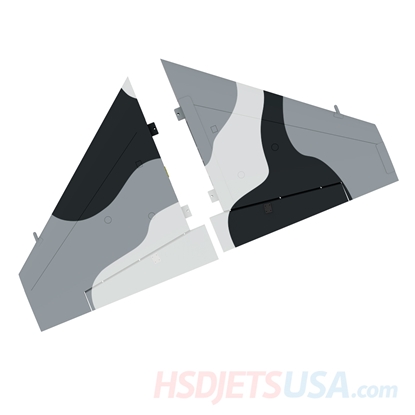Picture of HSDJETS S-EDF 105mm HF-16 Black and white Snow Camo color left and right main wing (Version 1)