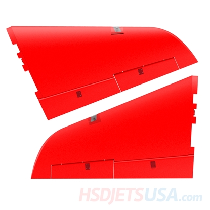 Picture of HSDJETS S-EDF 105mm Super Viper Red color left and right main wing