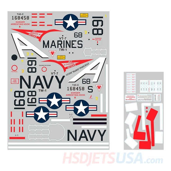 Picture of HSDJETS Super Viper Navy Colors decal