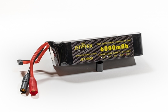 Picture of RC Jetwerx 6S 6000 65C Graphene Gold Lipo Battery Pack