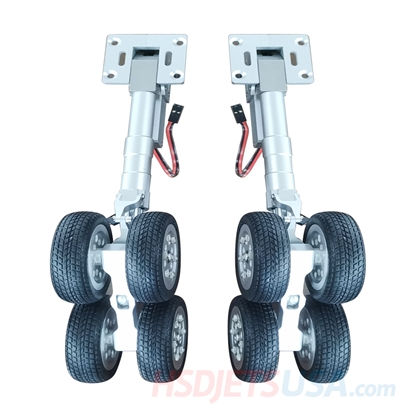 Picture of HSDJETS S-EDF90mmx4 HBY-747 Fuselage landing gear sets WITHOUT BRAKES (1 pair - L&R)*
