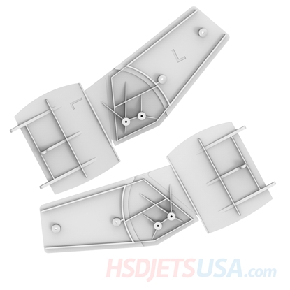 Picture of HSDJETS HT-45 Rear Landing Gear Cover Plate Blue (Pair L+R)