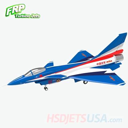 Picture of HSDJETS HJ-10 FRP (Composite)CAF NEW (DARK BLUE) Colors PNP with 3D Vectoring nozzle and Gyro