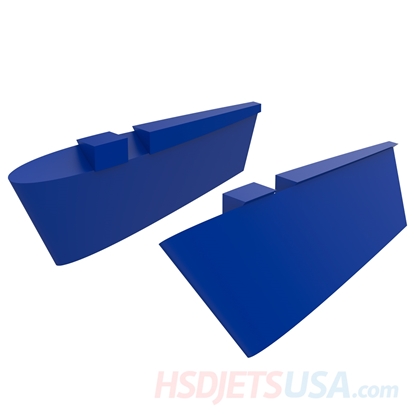 Picture of HSDJETS HF-16 V2 Foam Turbine Red White Colors VENTRAL Caudal fin*