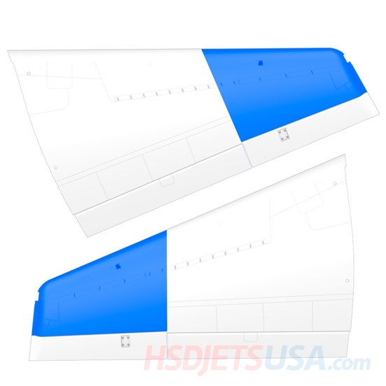 Picture of HSDJETS HT-45 Blue White Colors wings
