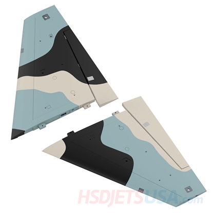 Picture of HSDJETS HF-16 Turbine Black Camo color main wings