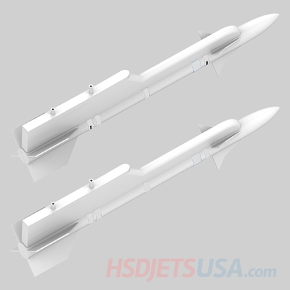 Picture of HSDJETS HF-16 Turbine&EDF snow splinter color left and right  Missiles 1