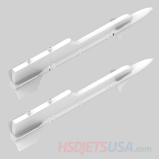 Picture of HSDJETS HF-16 Turbine&EDF snow splinter color left and right  Missiles 1